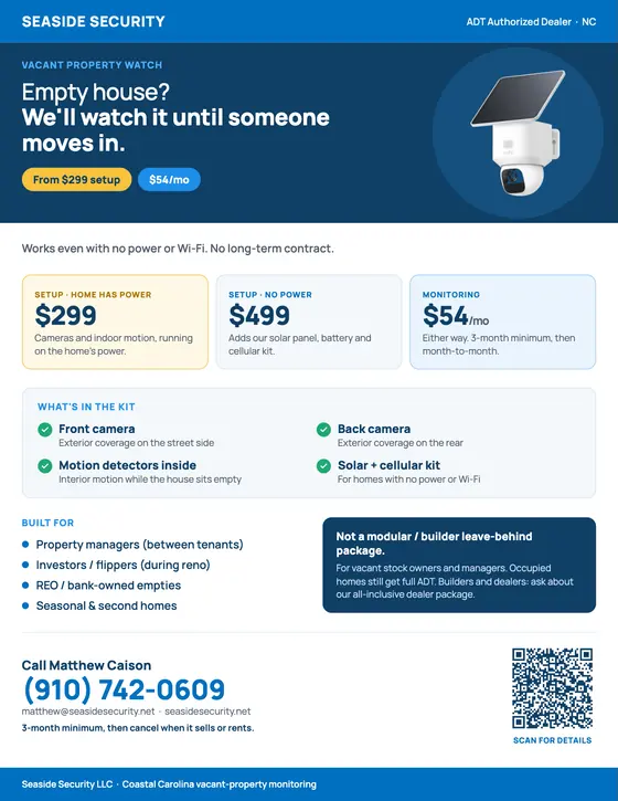 Vacant Property Watch flyer